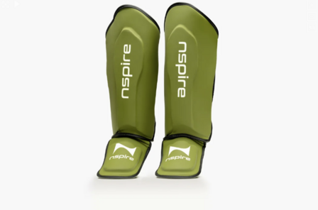 Nspire Kids Shinguards Green &amp; White